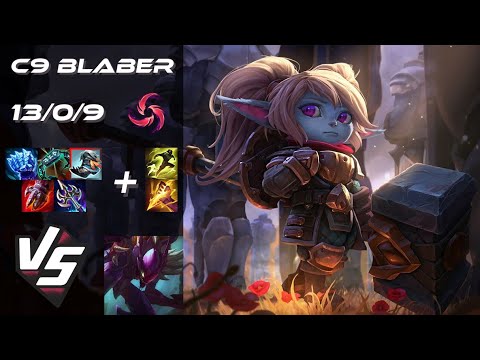 Cloud9 Blaber JUNGLE Poppy vs Kha'Zix - NA Grandmaster Patch 25.S1.7