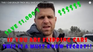 THIS 1 CAR DEALER TRICK WILL SAVE YOU THOUSANDS!!!