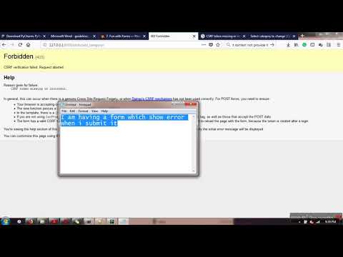 How to resolve CSRF token missing or incorrect in Django form submission