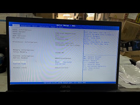Fix - Aptio Setup Ami Windows 11 Asus Laptop