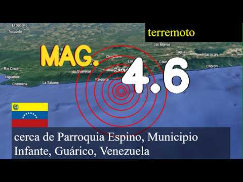 😱🚨  Terremoto cerca de la Parroquia Espino, Municipio de Infante, Guárico, Venezuela actualizaciones