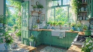 Green Spring Morning In The Kitchen 🍃 Morning Lofi To Relax & Enjoy The Nature 🍃 Chill Spring Lofi