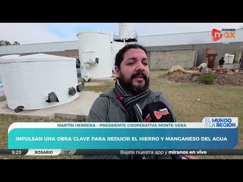 Impulsan obras claves para el agua potable de Monte Vera | Martín Herrera - Presidente Cooperativa
