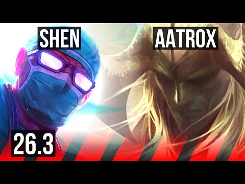 SHEN vs AATROX (TOP) | Good KDA: 7/1/14 | KR Master | 26.3
