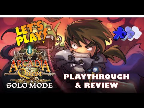 Arcadia Quest : Solo Mode | Playthrough | Review | Suggestions