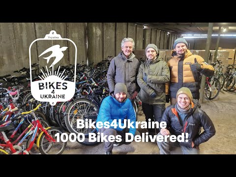 Bikes4Ukraine.org delivers the 1000th bike to Ukraine!