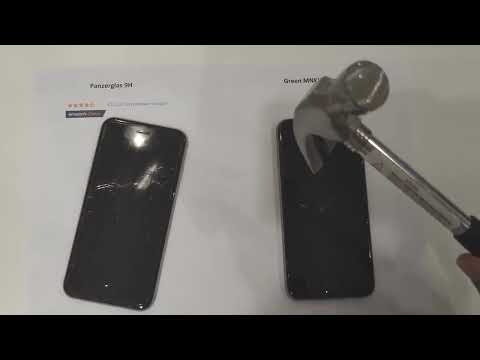 Panzerglas vs Panzerfolie Premium 55   Hammer Test