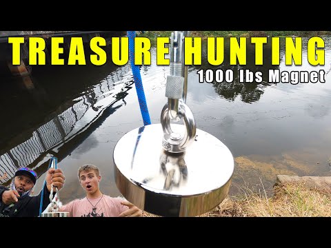Treasure Hunting with 1000 lbs Magnet!