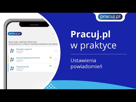 Pracuj.pl w praktyce – ustawienia powiadomień