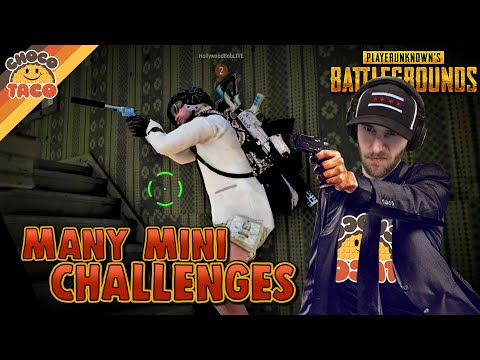 Mini Challenges Challenge: a chocoTaco Challenge ft. HollywoodBobLIVE - PUBG Duos Gameplay