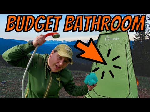 Ultimate BUDGET Camping Shower and Toilet - WolfWise Pop Up Camp Bathroom and Ivation Shower