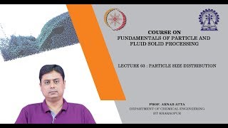 Lecture 03 : Particle size distribution