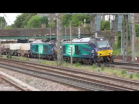 68016/68018 6k73 Sellafield - Crewe flasks, 7th June 2017