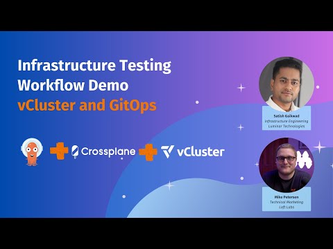 Developing Infrastructure Testing Workflow GitOps Demo with Argocd, Crossplane, and vCluster