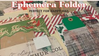 Quick and Easy Ephemera Folder | Happy Mail Idea