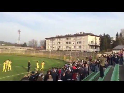 Slavlje visočkih nogometaša i navijača nakon pobjede: NK Bosna - NK Zvijezda 2:0