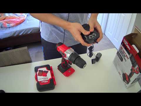 How to use a drill for first timer (Hyper Tough 20-Volt Max Lithium-ion Cordless Drill)