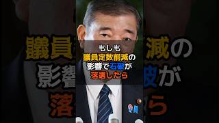 【もしも】議員定数削減の影響で石破が落選したら　#政治 #議員定数削減 #石破茂 #もしも