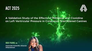 ACT 2025—A Validation Study of the Effects of Milrinone and Clonidine