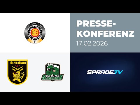 17.02.2026 - Pressekonferenz - Tölzer Löwen vs. Erding Gladiators
