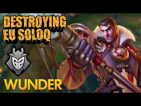 Destroying EU SoloQ: G2 Wunder - Jayce Top Lane - KDA 16/3/8