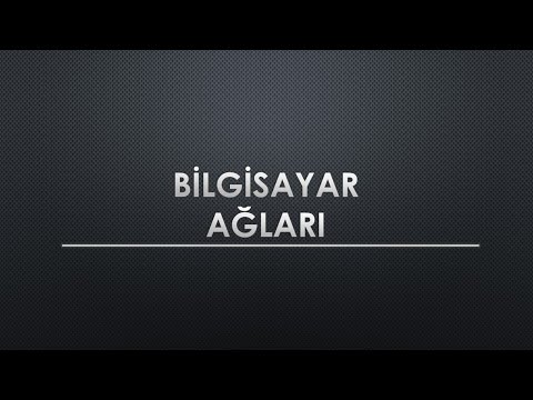 Bilgisayar ağları - Ağ Aygıtları ve Kablolama