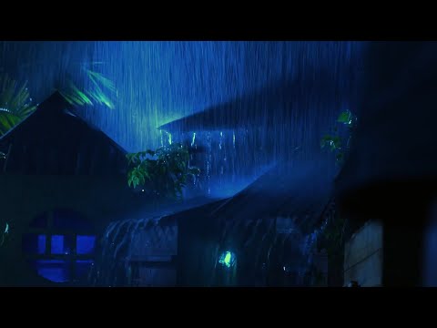 Pioggia sul Tetto - La Calma di Forti Piogge e Tuoni sul Tetto per Dormire Rapidamente