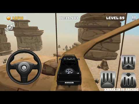Mountain Climb 4x4: Impossible Stunts Black Truck Color Unlocked Levels 87 to 89 - Android GamePlay