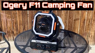 Ogery F11 Upgraded Portable Battery Operated Camping Fan Review