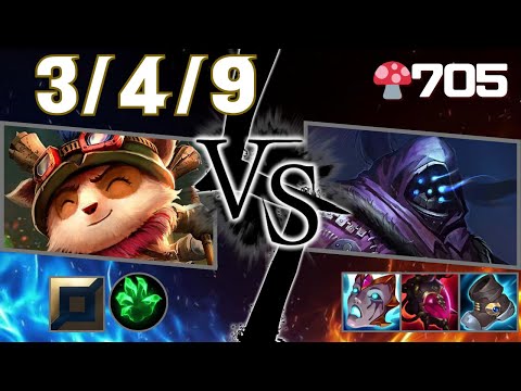 🍄705【Grandmaster/KR】TOP Teemo vs Jax【SN:너구리독#KR1】【Patch25.12】#leagueoflegends