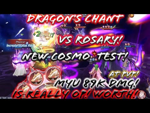 Saint Seiya: Awakening (KOTZ) - Dragon's Chant New Cosmo Really OP! Test VS Rosary! Myu 89K PVP Dmg!