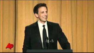Meyers Fires at Trump at Correspondents' Dinner MQDEFAULT Thumbnail