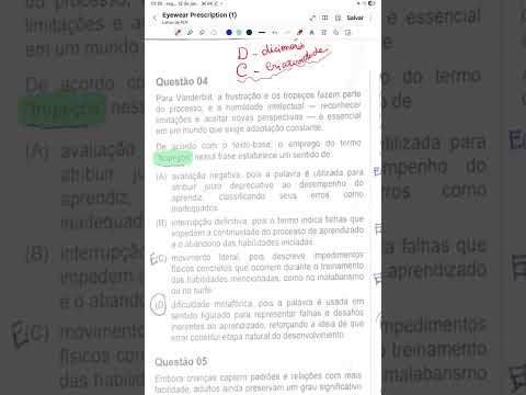 Correção  - prova de Monitor