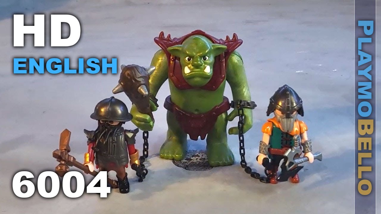 PLAYMOBIL Giant Troll with Dwarf Fighter
