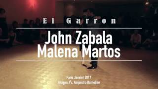 Malena Martos y John Zabala 1/4 Tango Los Despojos, Milonga El Garron Paris