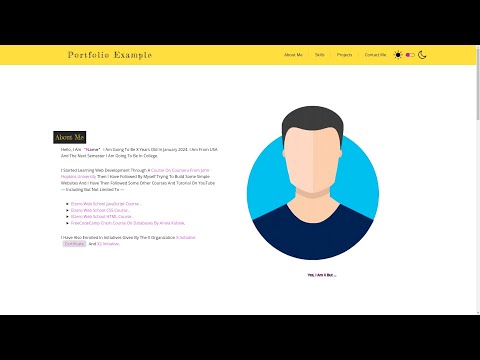 An Example of a Portfolio Website - Double Themed