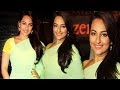 Sonakshi Sinha Looks Pretty In Green Saree At An Event