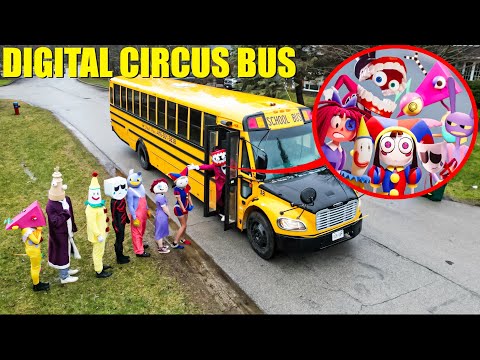 I CAUGHT POMNI ON THE DIGITAL CIRCUS SCHOOL BUS IN REAL LIFE! (DIGITAL CIRCUS FULL MOVIE)