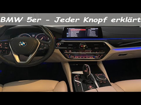 BMW 5er 2017 (520d G30 pre-LCI) - alle (physischen) Tasten - Erklärvideo