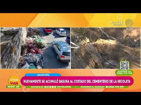 #PituWullis en Asunción, nuevamente se acumuló basura al costado del cementerio de la Recoleta  10 1