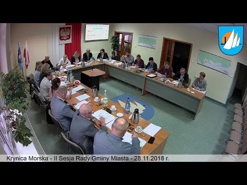 II Sesja Rady Miejskiej w Krynicy Morskiej – 28.11.2018 retransmisja