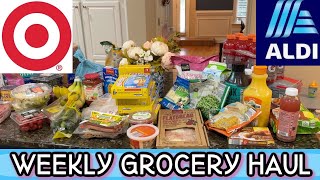ALDI and Target *NEW* Weekly Finds Grocery Haul + Meal Plan With Price Totals Family of 4
