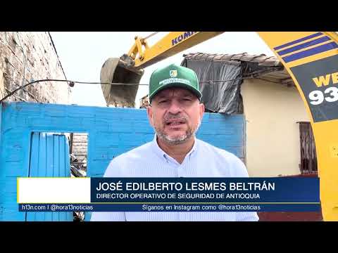 En la Unión Antioquia, una vivienda de comercialización de drogas fue demolida