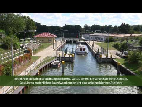 Schleuse Fürstenberg/Havel und Yachthafen Fürstenberg am Schwedtsee