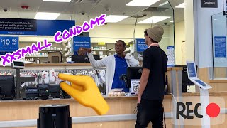 buying extra small condom prank!!