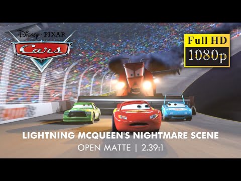 Cars | Lightning McQueen's Nightmare scene [1080p HD | Open-matte | 16:9]