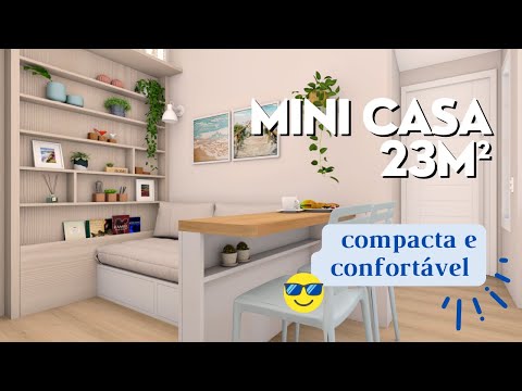 Mini Casa 23m² - Compacta e confortável 🤩