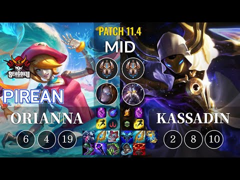 SG Pirean Orianna vs Kassadin Mid - KR Patch 11.4