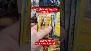 congratulations to my latest grand prize winner! @sca3744 #pokemon #packopening #pokemoncards
