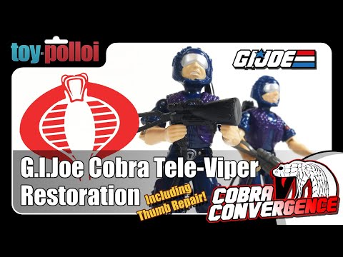 Vintage G.I.Joe Tele-Viper Restoration, including thumb repair - Toy Polloi - Cobra Convergence V